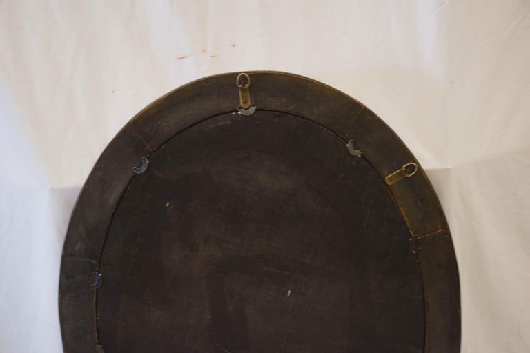 Mid Century Rattan Mirror