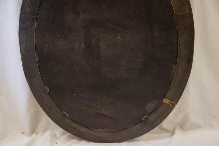 Mid Century Rattan Mirror