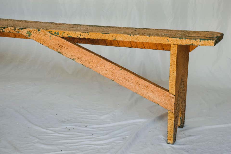 Rustic Painted Bench
