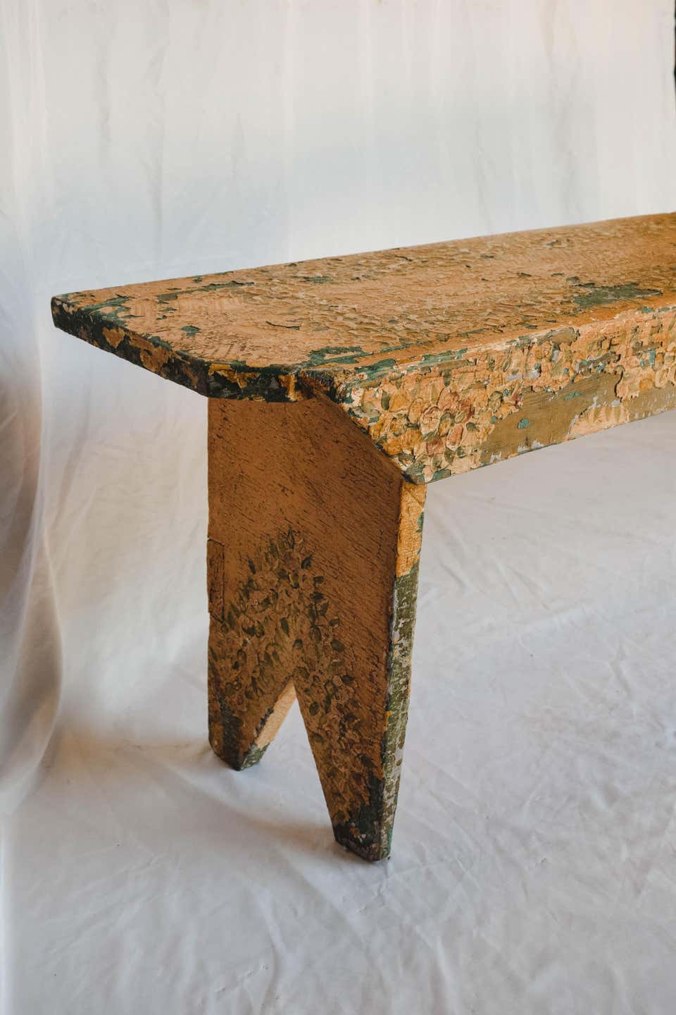 Rustic Painted Bench