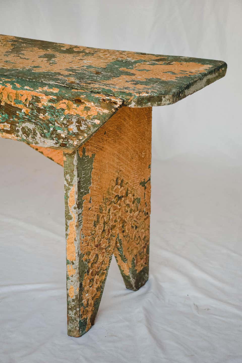 Rustic Painted Bench