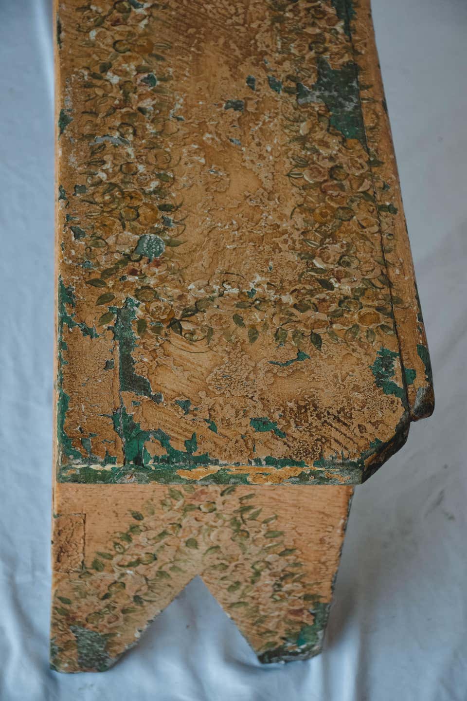 Rustic Painted Bench