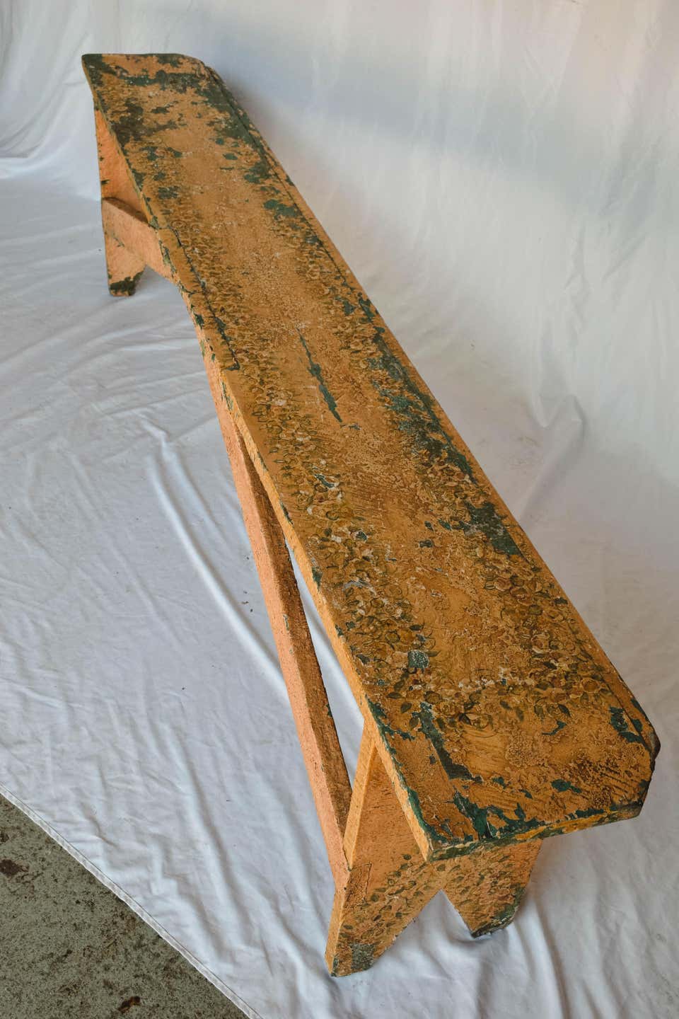 Rustic Painted Bench