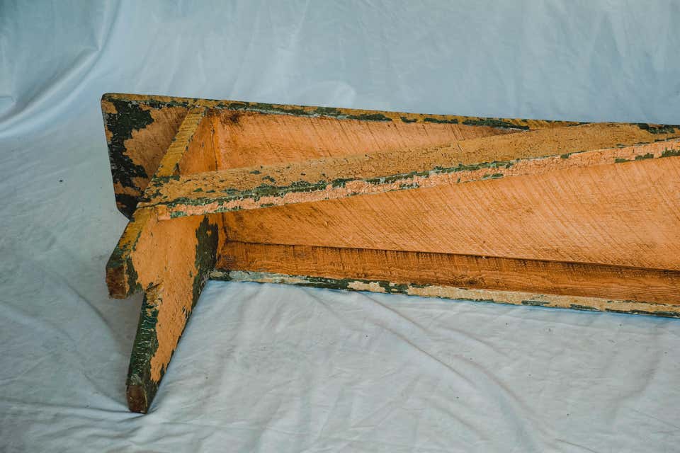 Rustic Painted Bench