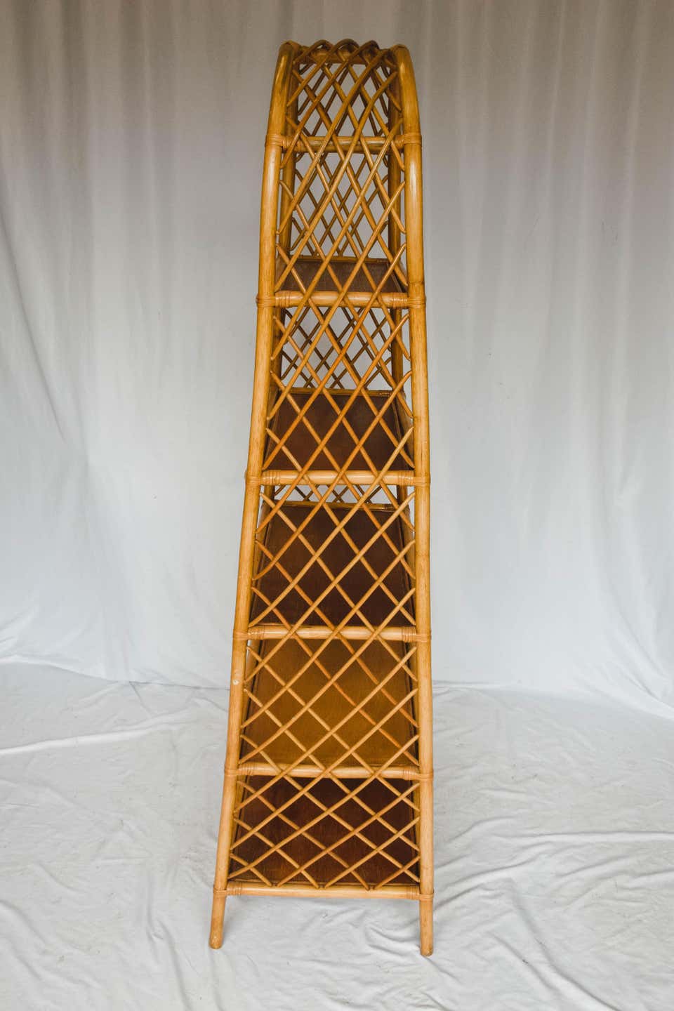Mid Century Rattan Etagere