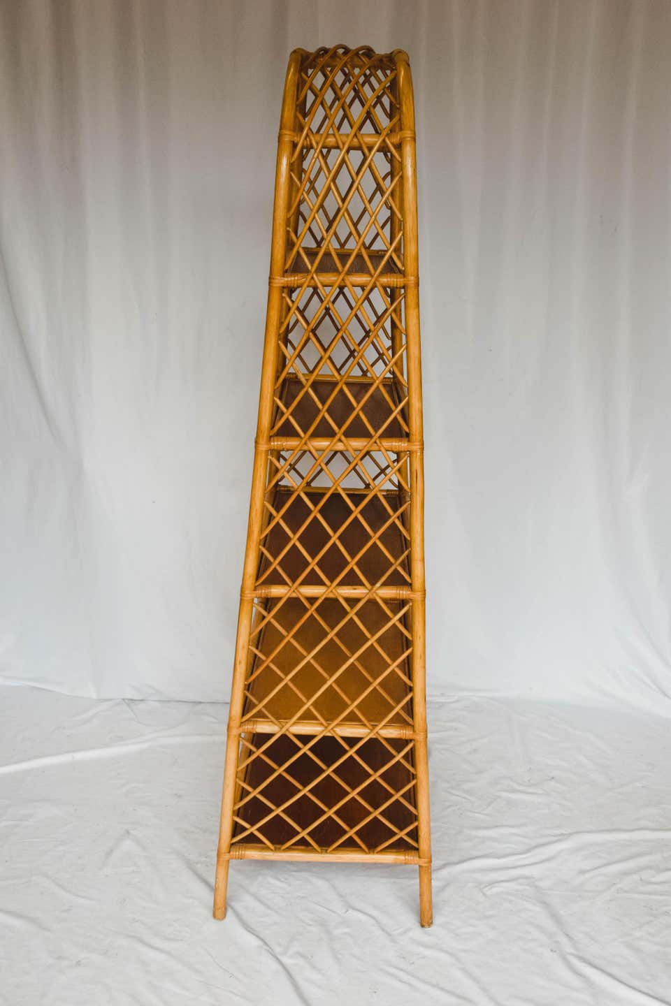 Mid Century Rattan Etagere