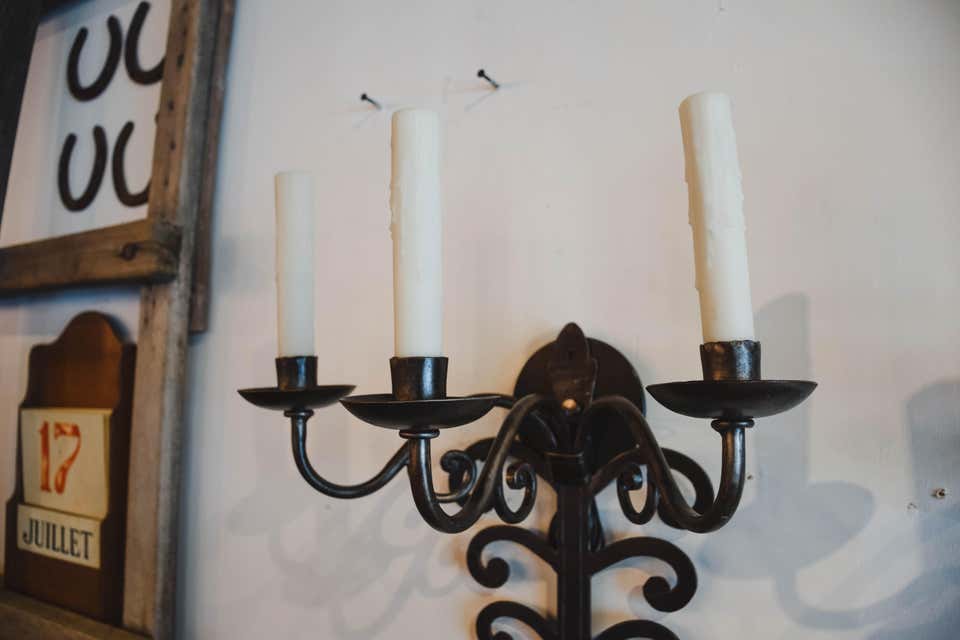 Pair of Late 19th Century Iron Sconces