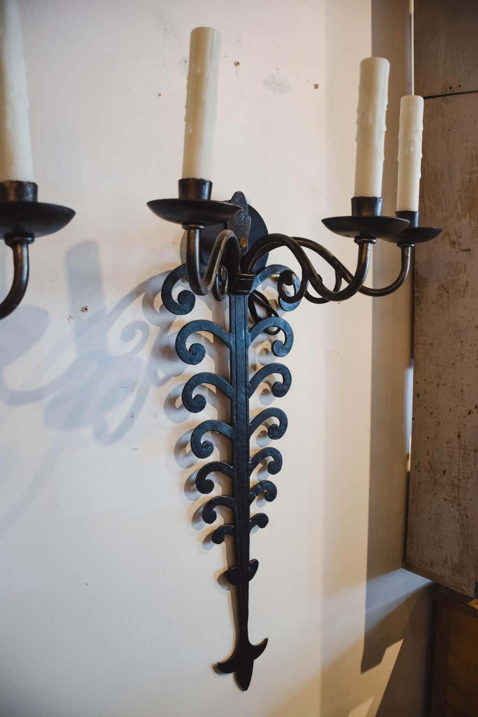 Pair of Late 19th Century Iron Sconces