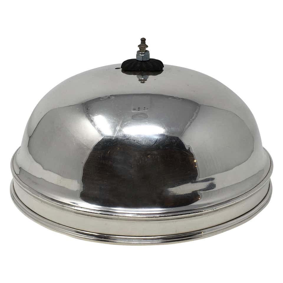 Vintage Hotel Silver Serving Dome