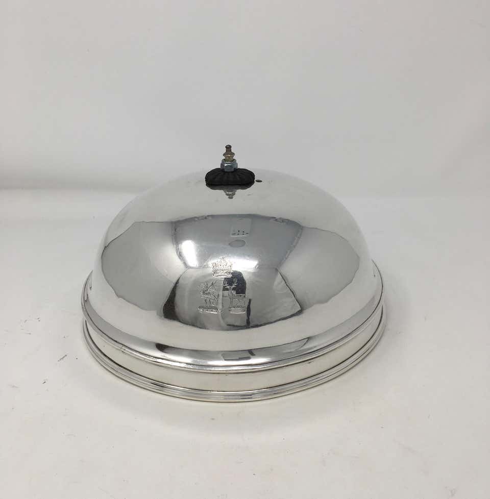 Vintage Hotel Silver Serving Dome