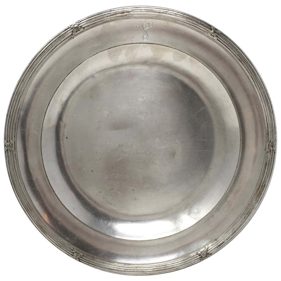 Villa De Fleurs Hotel Silver Serving Platter