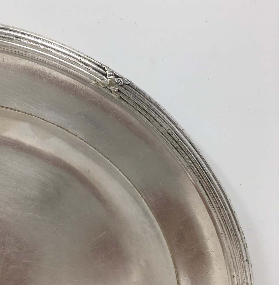 Villa De Fleurs Hotel Silver Serving Platter