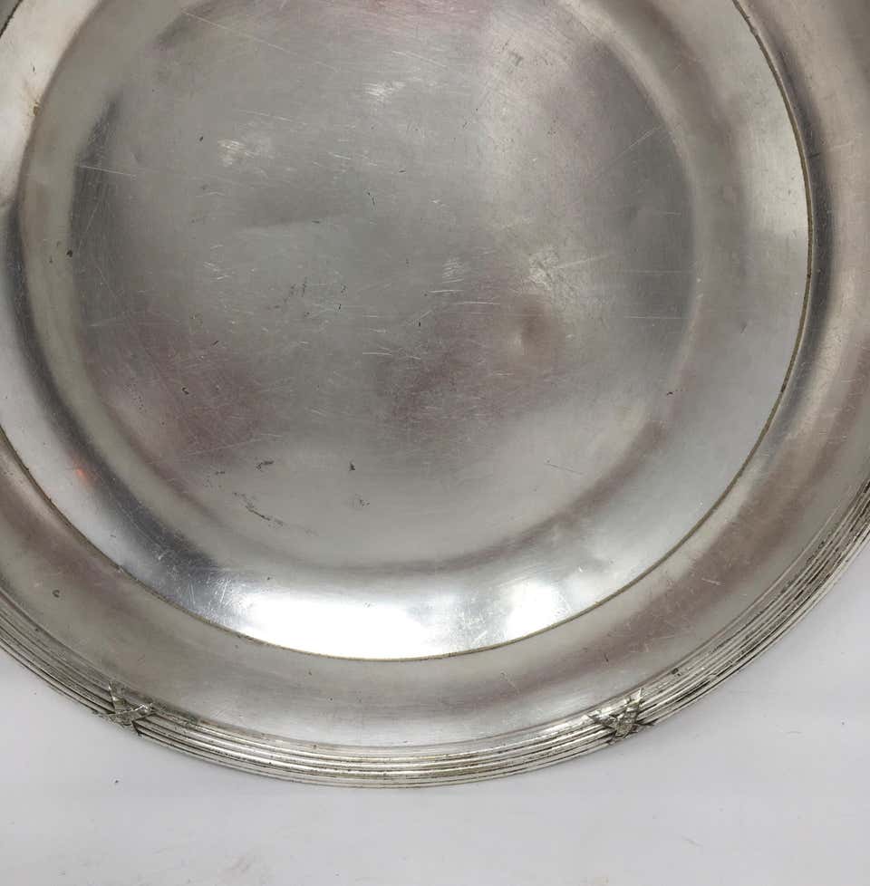 Villa De Fleurs Hotel Silver Serving Platter