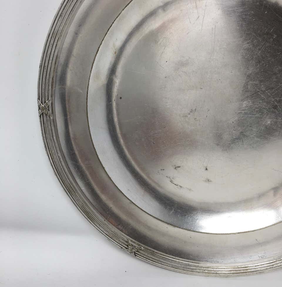 Villa De Fleurs Hotel Silver Serving Platter