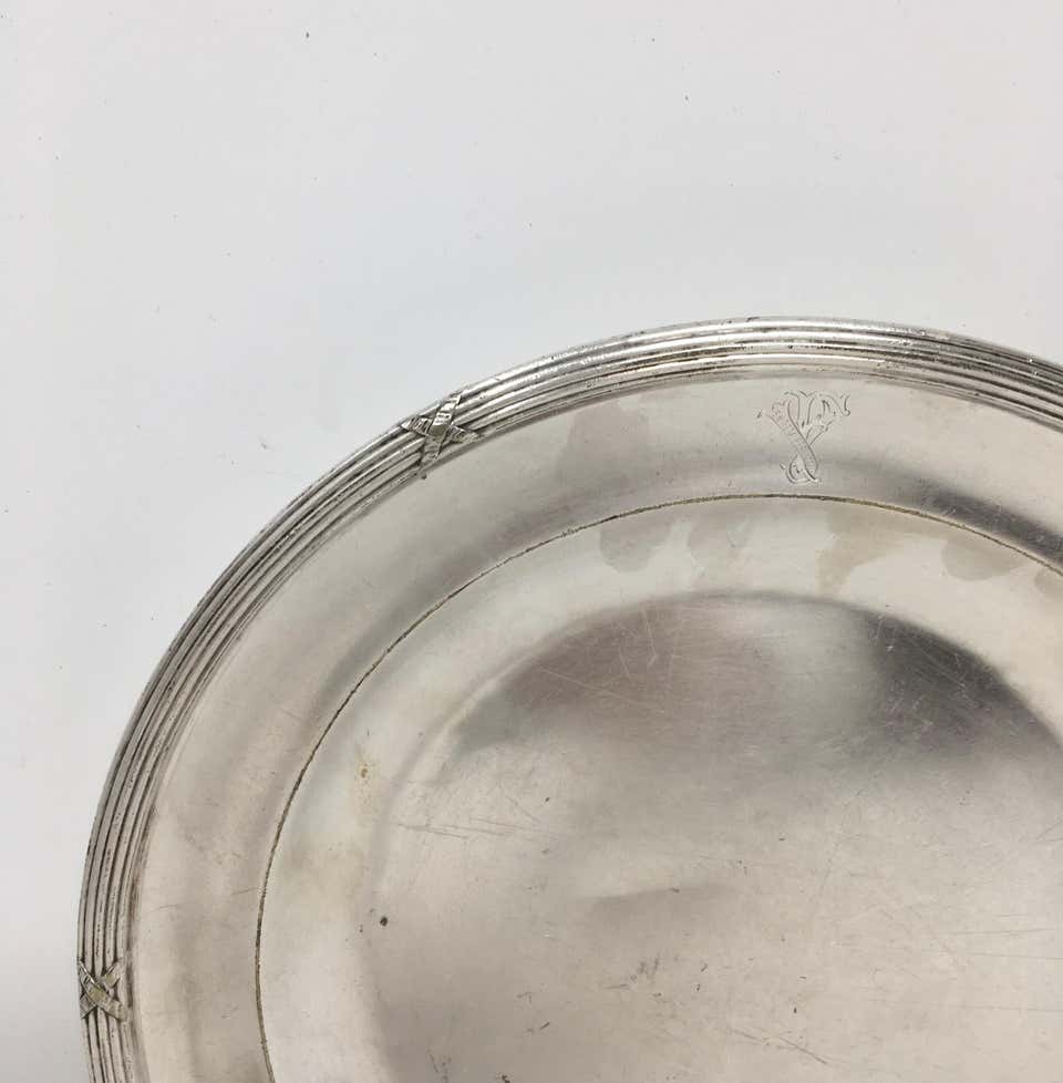 Villa De Fleurs Hotel Silver Serving Platter