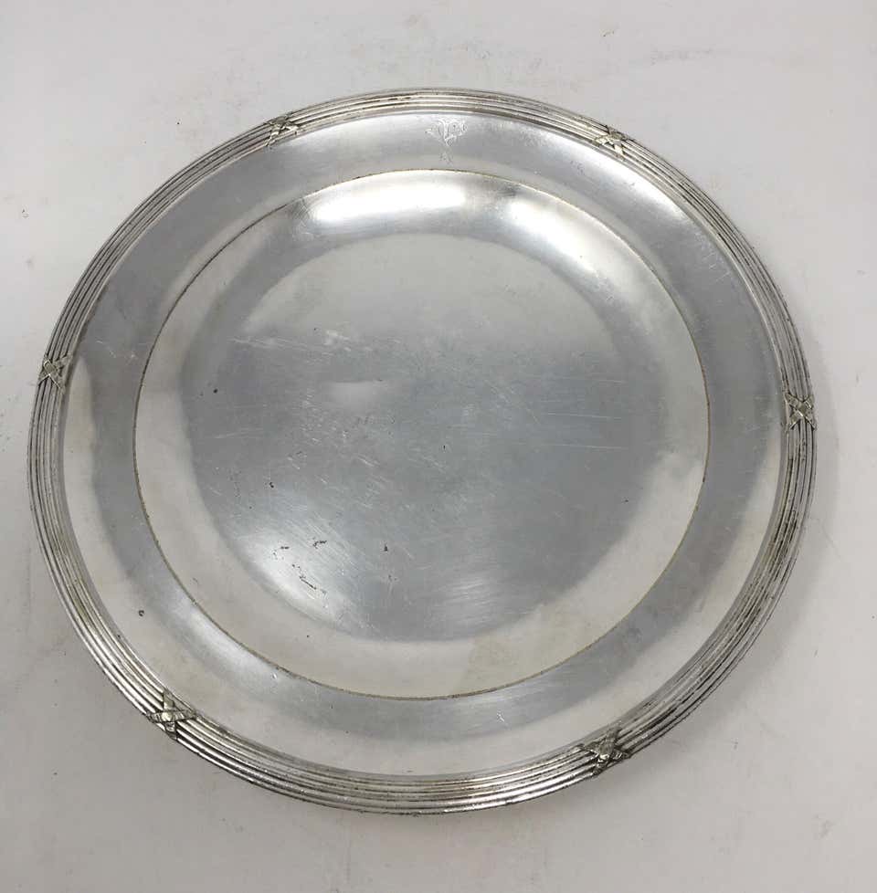 Villa De Fleurs Hotel Silver Serving Platter