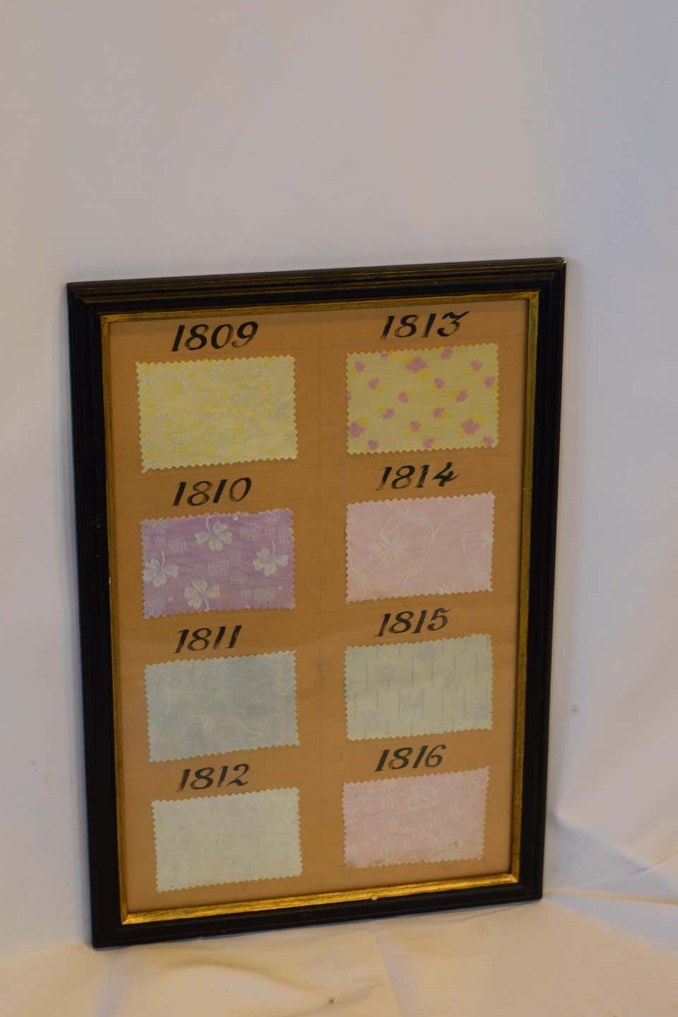 Framed Vintage French Fabric Sample