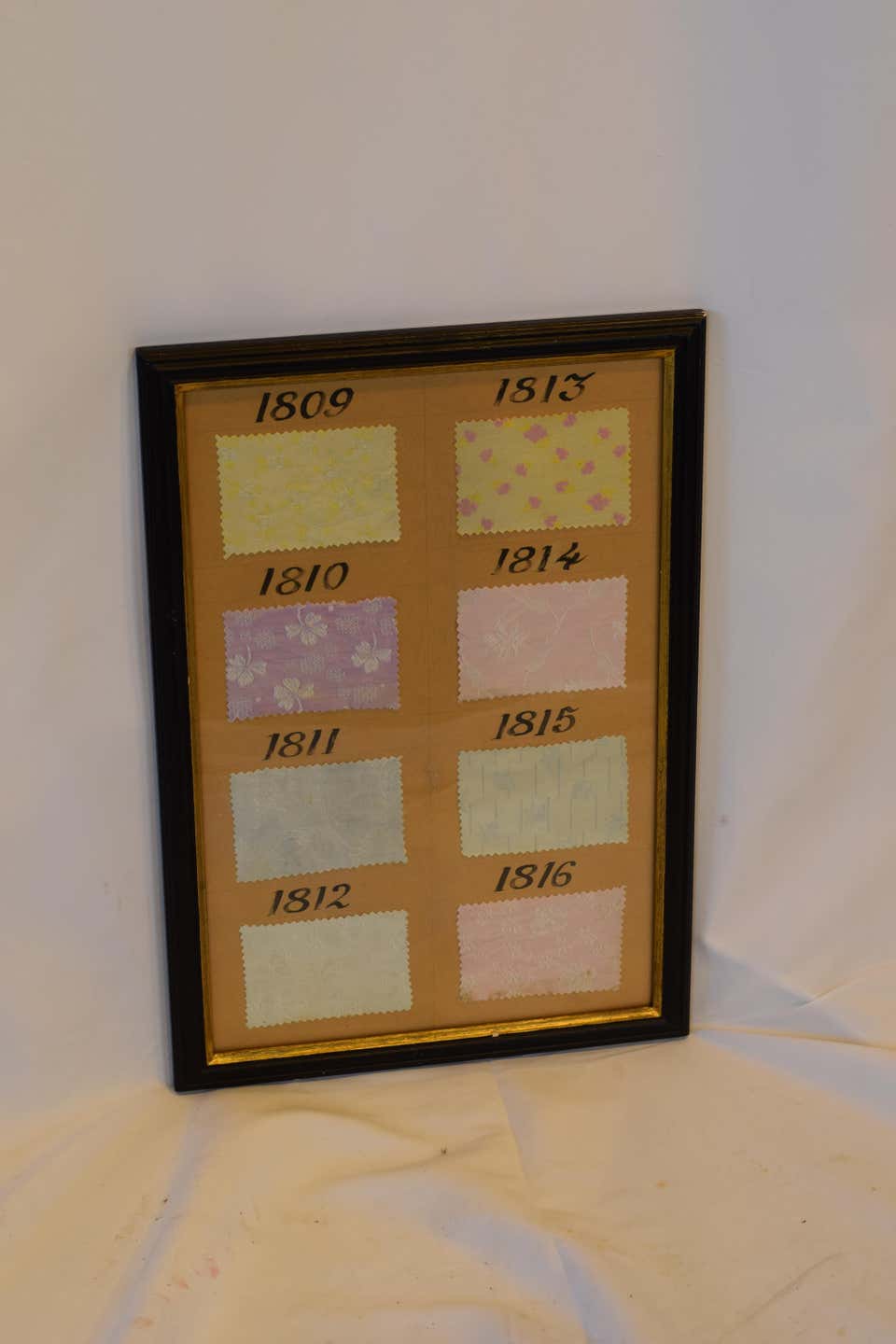 Framed Vintage French Fabric Sample