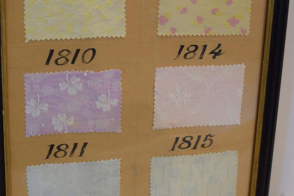 Framed Vintage French Fabric Sample