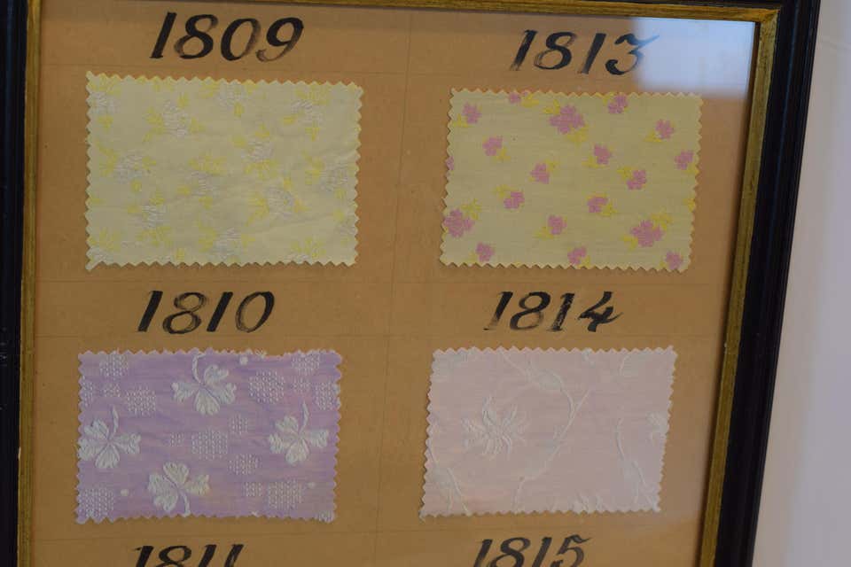 Framed Vintage French Fabric Sample