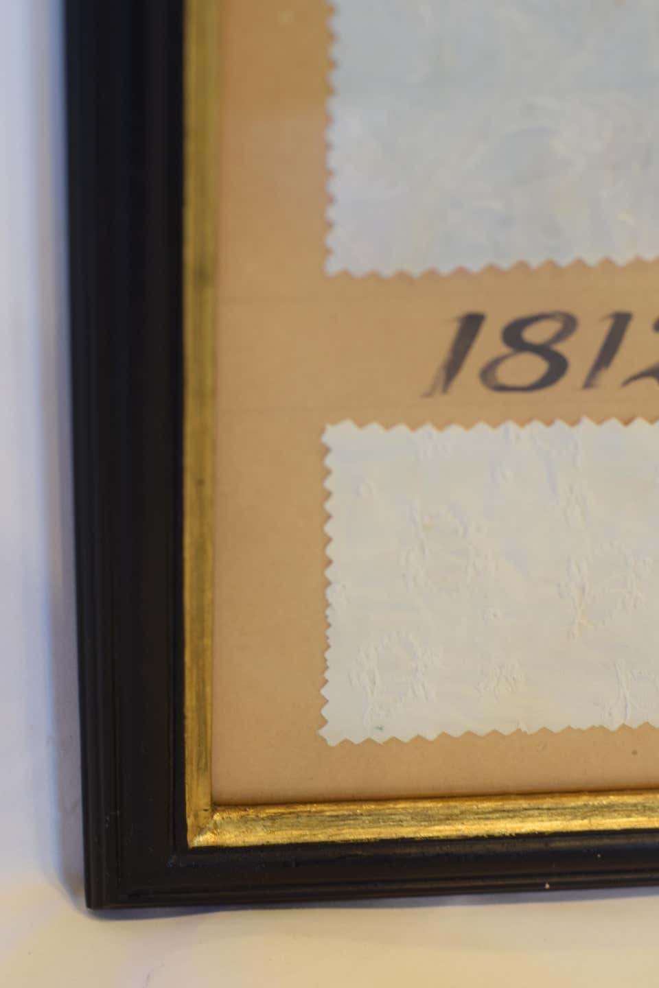 Framed Vintage French Fabric Sample