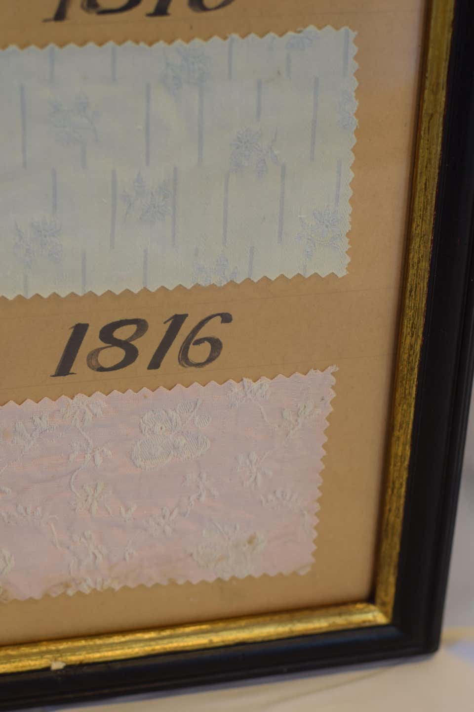 Framed Vintage French Fabric Sample