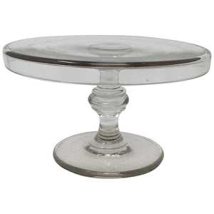 Vintage Pedestal Glass Cake Patisserie Stand