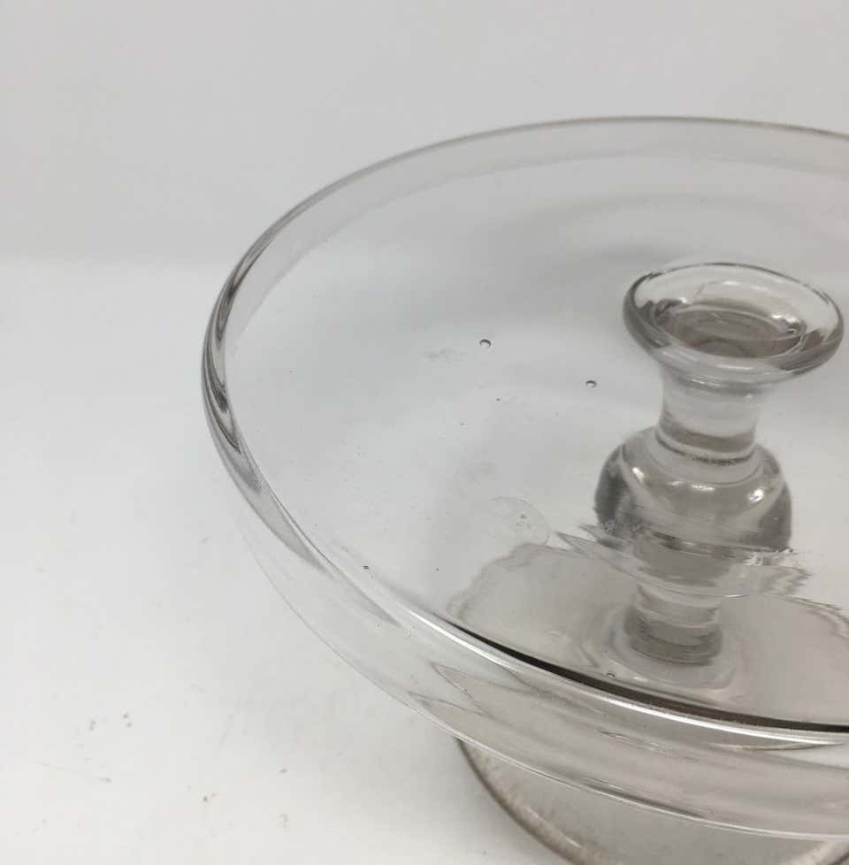 Vintage Pedestal Glass Cake Patisserie Stand