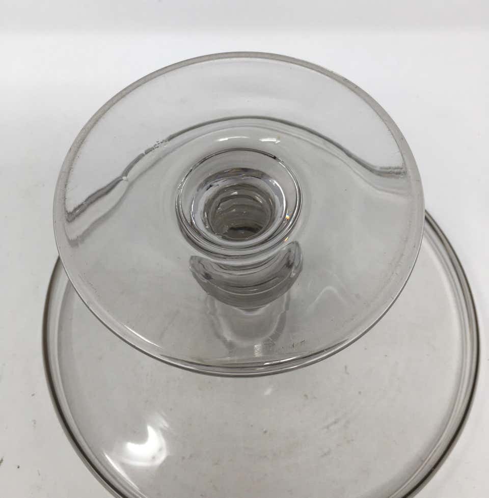 Vintage Pedestal Glass Cake Patisserie Stand
