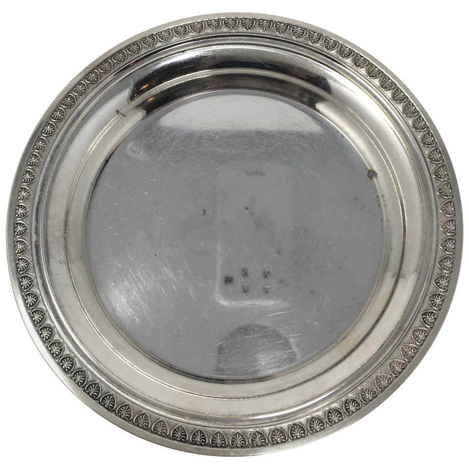 Vintage Hotel Silver Serving Platter