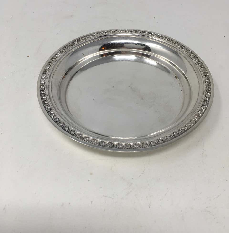 Vintage Hotel Silver Serving Platter