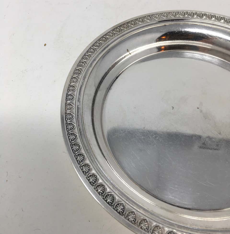 Vintage Hotel Silver Serving Platter