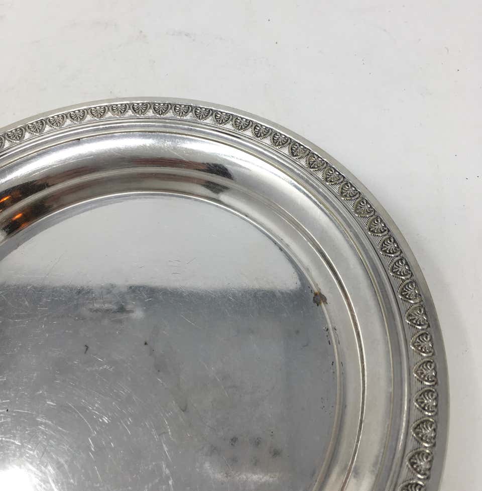 Vintage Hotel Silver Serving Platter