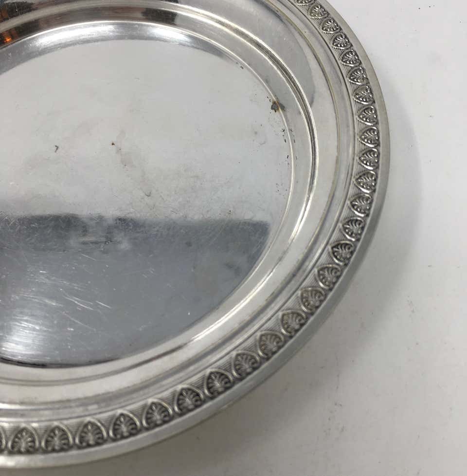 Vintage Hotel Silver Serving Platter