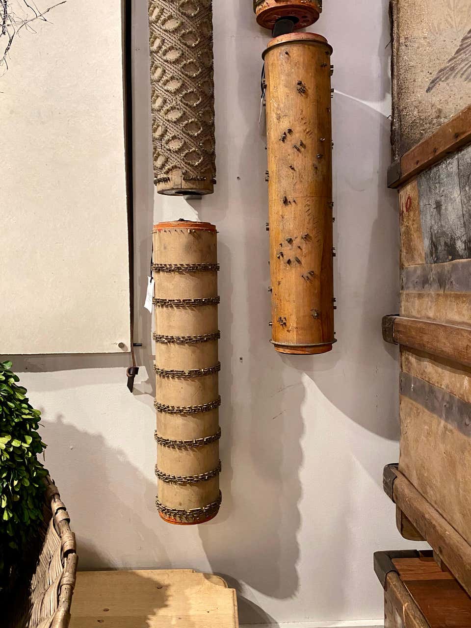 Wallpaper Roll with Metal Bracket