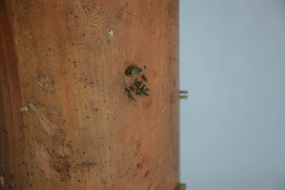 Wallpaper Roll with Metal Bracket