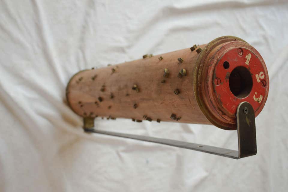 Wallpaper Roll with Metal Bracket