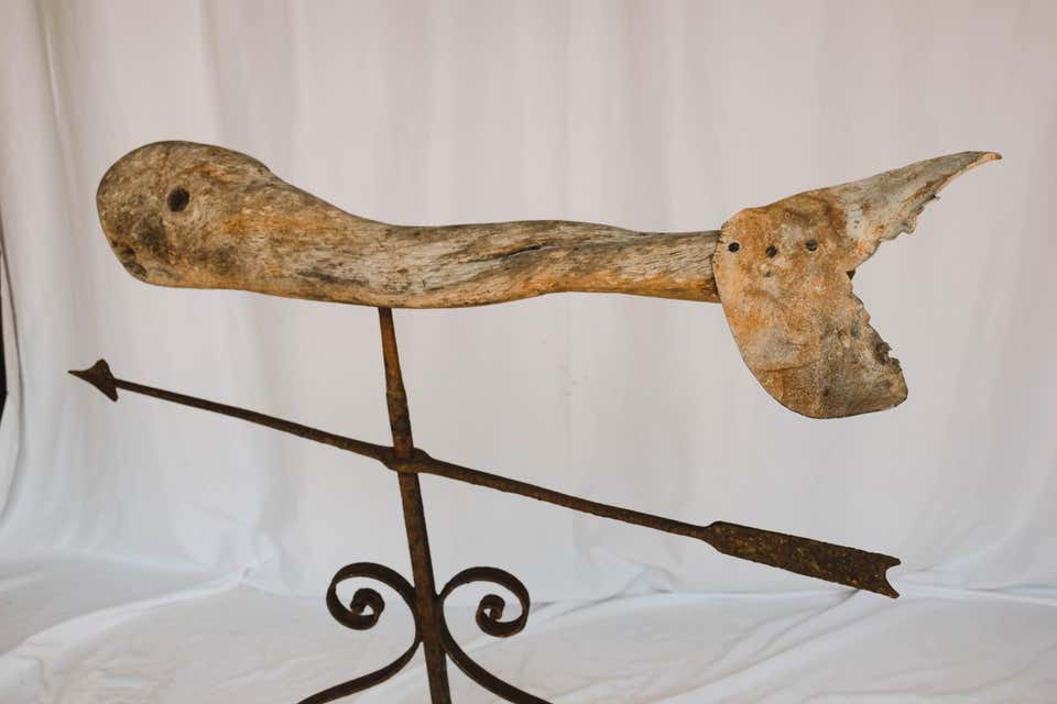 Vintage Whale Weathervane